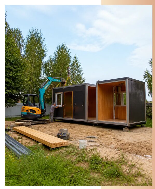 Сборка бытовки на участке в Ишимбае по цене от 8113 р. | БытовкаПрофи-Шмб